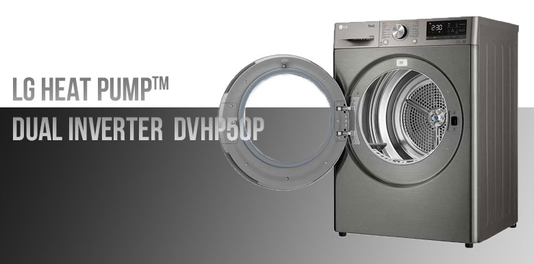 Máy sấy LG DUAL Inverter Heat Pump™ 10.5kg DVHP50P - Thiết kế sang trọng, hiện đại