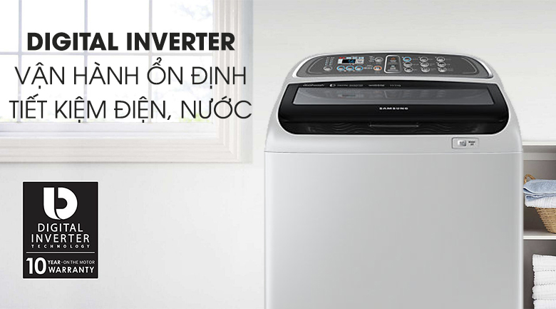 Công nghệ Inverter - Máy giặt Samsung Inverter 10.5 kg WA10J5750SG/SV